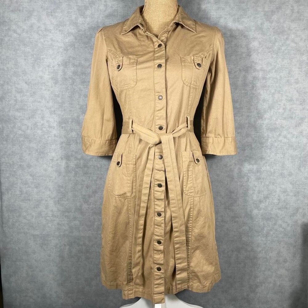 Vintage Guess Jeans Cotton Utility Shirt Dress